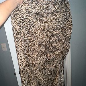 Pregnancy leopard printed skirt